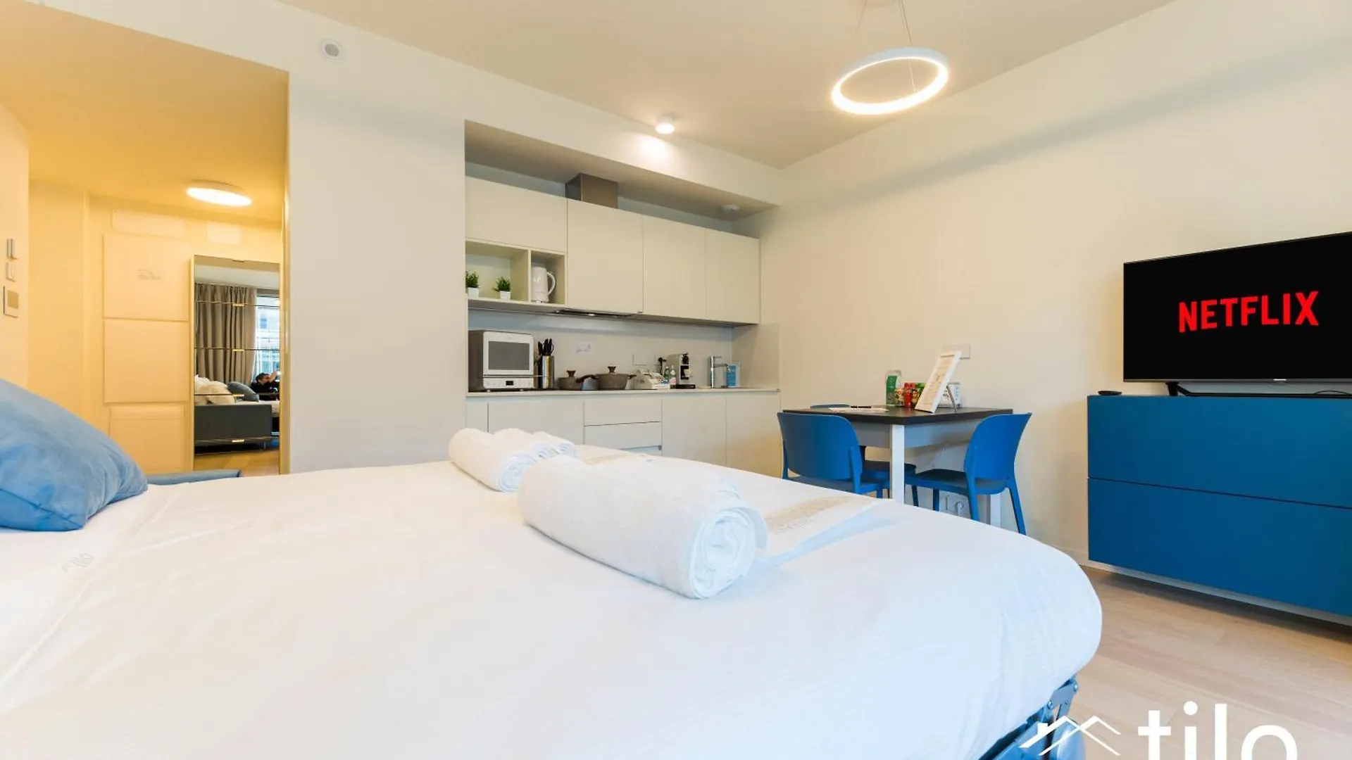 Waterfront Luxury Studio, Free Parking, Ac, Netflix & Wifi By Tilo Lux Genoa